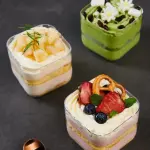 Cubical Acrylic Dessert Tub (Pack of 5)