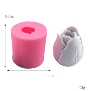 3D Tulip Flower Candle Silicone Mould (Large)