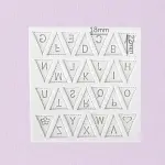 Triangle alphabet silicone mould