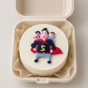 Superman Fathers Day cake Toy topper