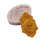 European Retro Rose Photo Frame Silicone Mould for Fondant, Chocolate & DIY Crafts