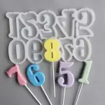 Numeric Shaped Silicone Mould for Fondant, Popsicle, Chocolate, Soap & Candle