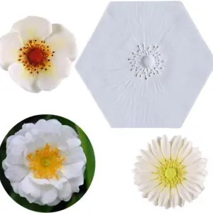 Flower Stem Silicone Mould for Fondant, Gum Paste & Sugar Flowers (Anemone & Daisy)