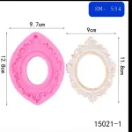 Oval Vintage Frame Silicone Mould