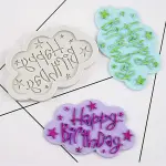 Cloud shape happy birthday DIY silicone fondant mould