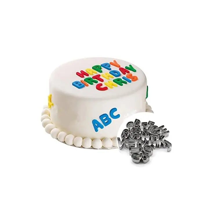 Stainless Steel Alphabet Cookie And Fondant Cutter