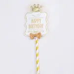 Crown Detail Paper Cake Topper