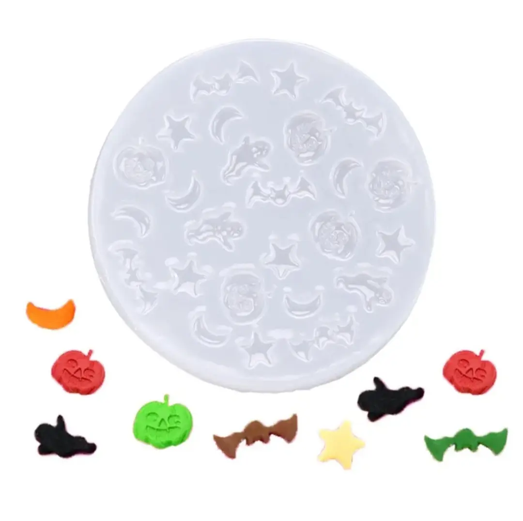 Pumpkin,bat,ghost halloween theme Silicone fondant chocolate mould