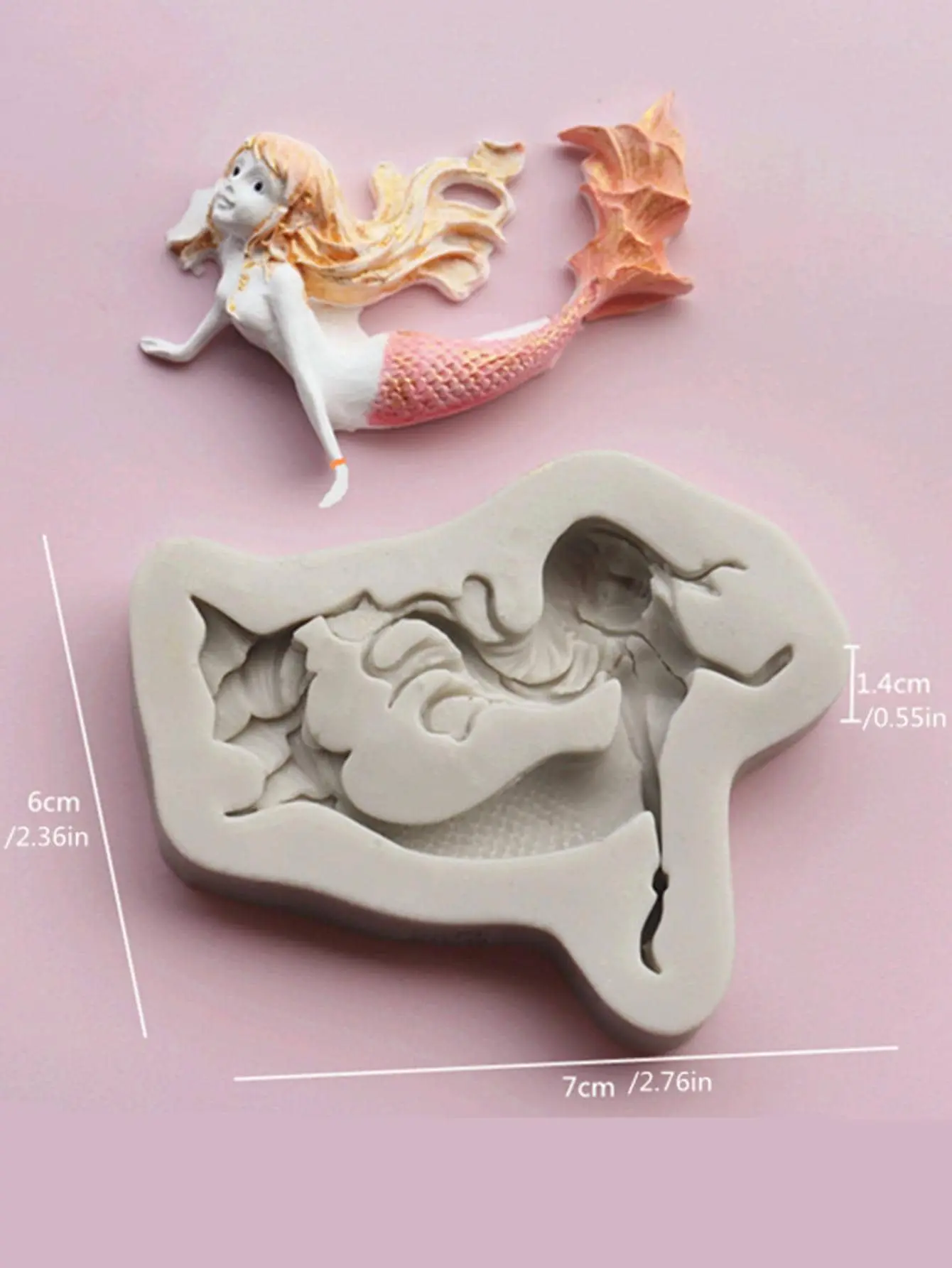Mermaid Silicone Mould for fondant,resin,chocolate