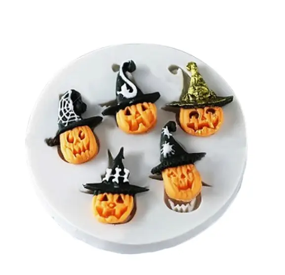 Witch pumpkin Fondant Mold