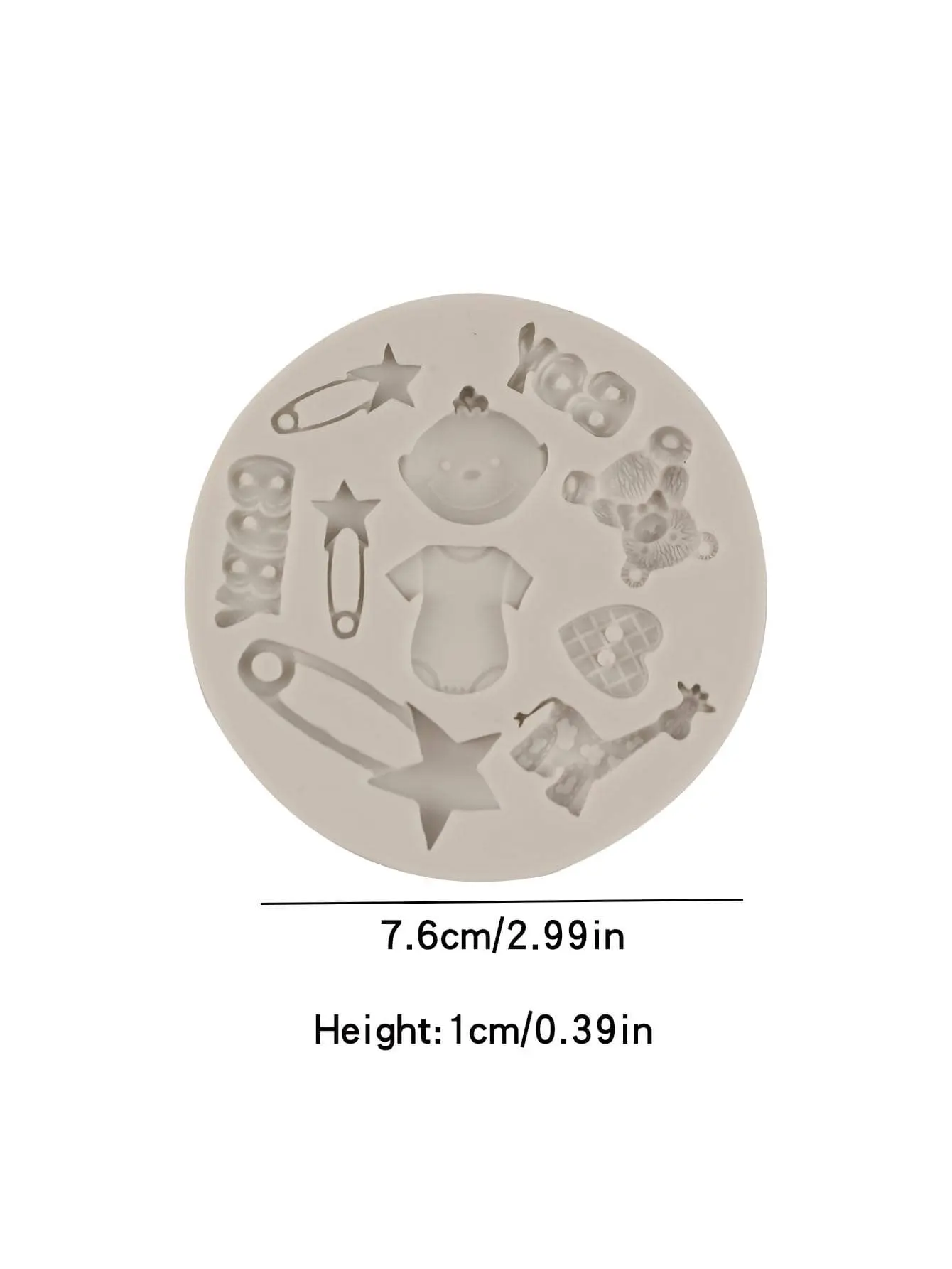 Baby boy theme baby shower silicone Fondant mould