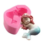 3D sleeping Mermaid Design DIY Silicone Mould