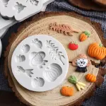 Halloween Themed Silicone Fondant Molds,Pumpkin Head,Scarecrow,Insect Shaped Mold For Festival Gift,1pc
