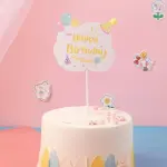 Slogan Graphic Cake Topper,Cute Paper Cake Top Decoration,For Birthday Party