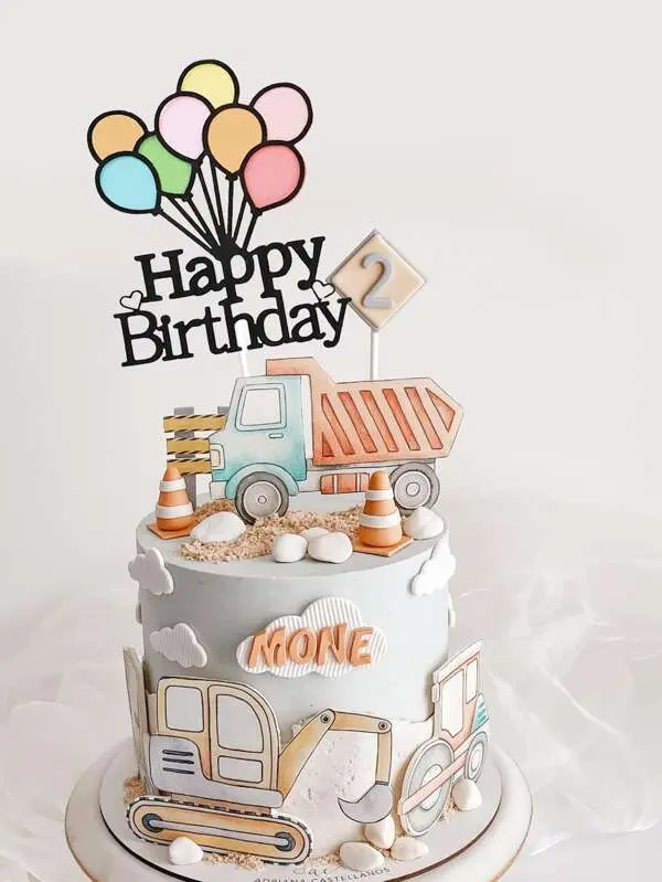 Balloon theme Cake Topper