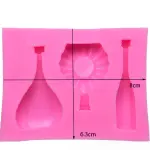 Mini wine bottle silicone mould