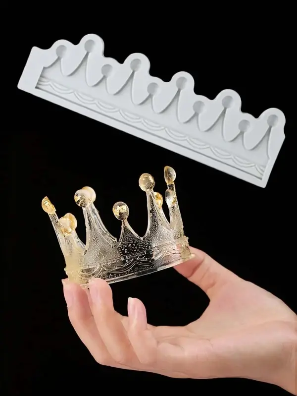 3D Crown Design Marzipan Silicone Mould