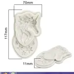 Silicone Unicorn Head Fondant Mould Gumpaste Mould Cake Decorating