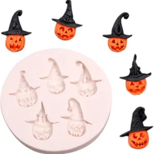 Witch pumpkin Fondant Mold