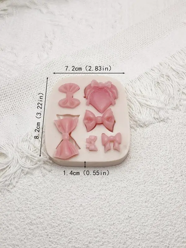 6 cavity Creative Bow Design DIY Silicone Mould