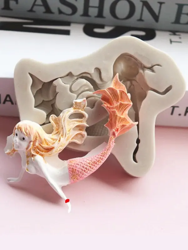 Mermaid Silicone Mould for fondant,resin,chocolate