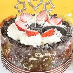 3 pcs Heart & Star cake candles