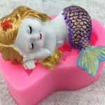 3D sleeping Mermaid Design DIY Silicone Mould