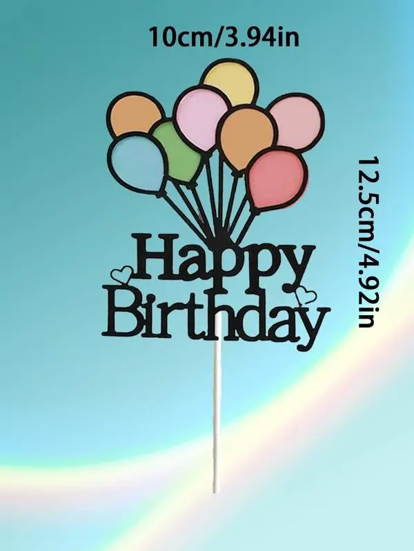 Balloon theme Cake Topper