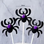 3 pcs spider Halloween Cake Topper