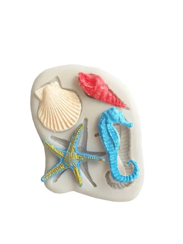 Starfish & Shell Silicone fondant Mold