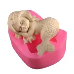 3D sleeping Mermaid Design DIY Silicone Mould