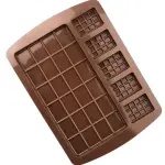 Chocolate slab with mini cholate bites silicone mould