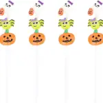 3 pcs Halloween cupcake topper