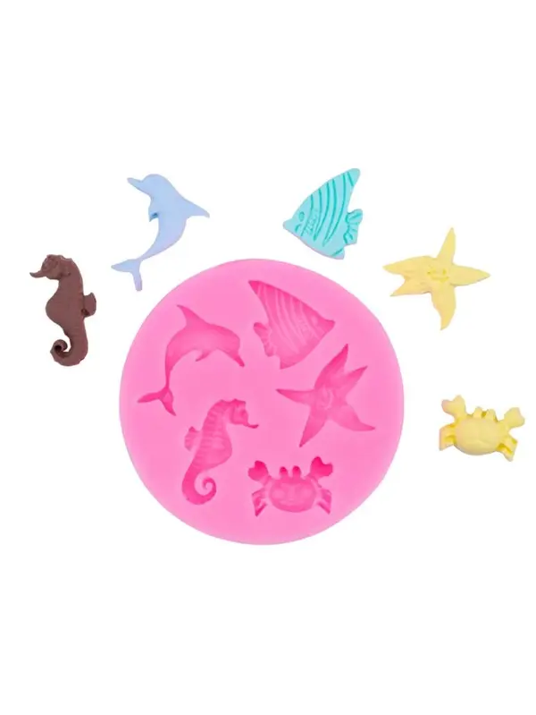 Sea Horse & Starfish Design Candy fondant Mold