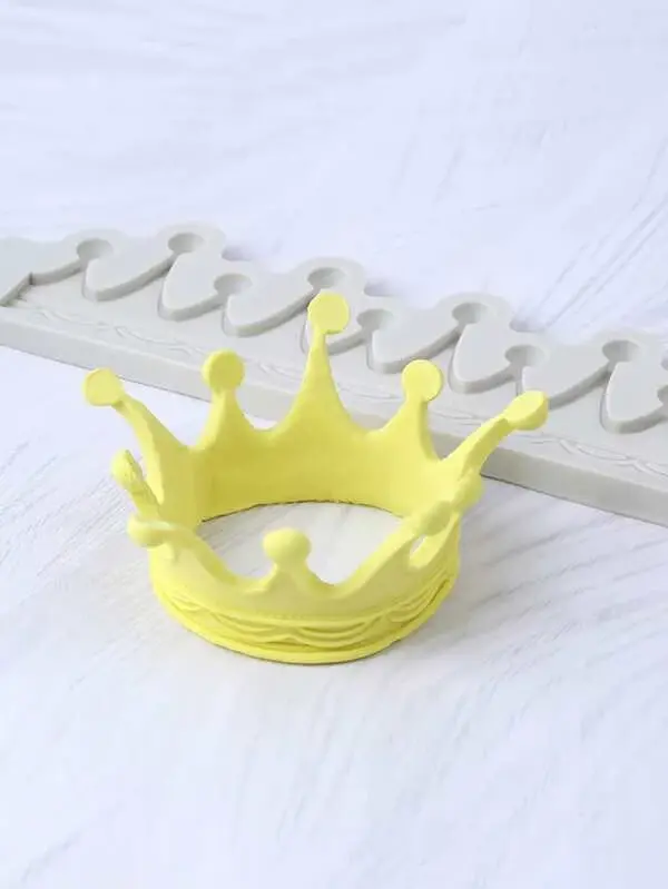 3D Crown Design Marzipan Silicone Mould