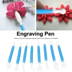 DIY Baking Tools,Eight Carving Pens Cake Sculpting Modeling Tools Removable Design for Decorate Fondant Cakes for Make Cakes with Various Patterns