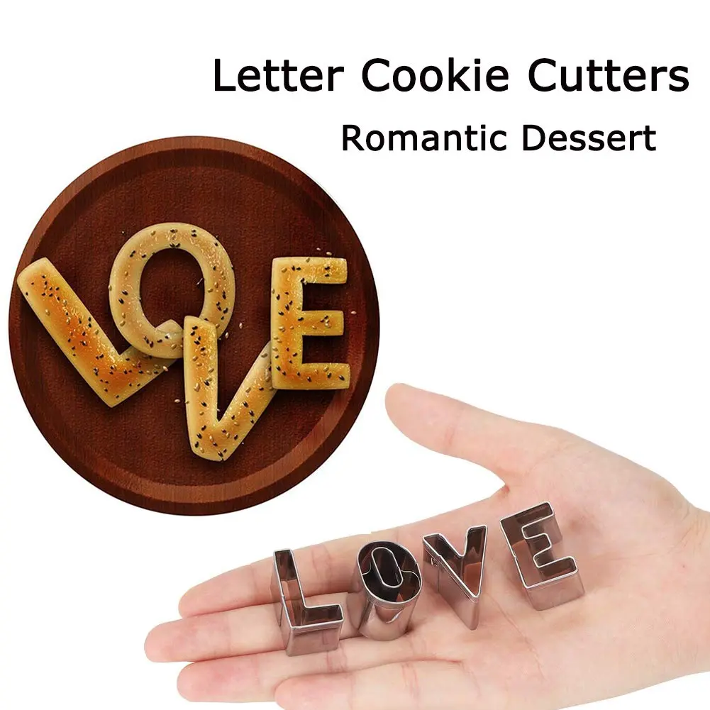Stainless Steel Alphabet Cookie And Fondant Cutter