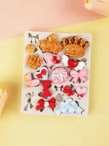 Creative Bow & Crown Design Multi-purpose Silicone Mould