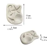 Starfish & Shell Silicone fondant Mold