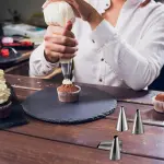 Cake Decorating Tips,Piping Tips,Pastry Tips,Cake Piping Set,Piping Nozzles,Cake Decorating Supplies with Tip Coupler,Cake Decorating Tools for Cookie Icing,Cake,Cupcake,18 Pack