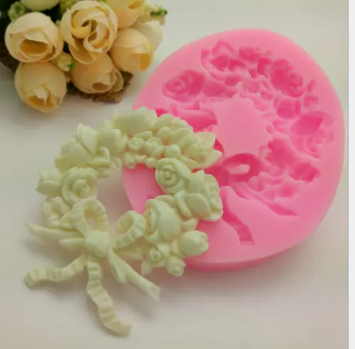 Flower garland wreath christms mould