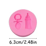 3D Fondant Cake Silicone Mould Candy Baby Bottle Silicone Fondant Mould Cake Decorating Baking Mold