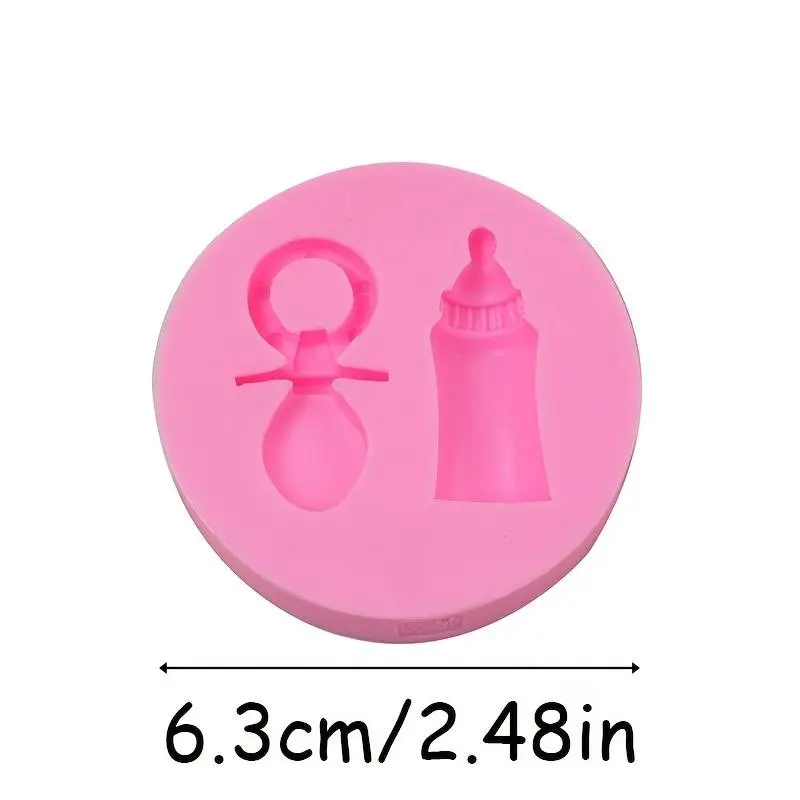 3D Fondant Cake Silicone Mould Candy Baby Bottle Silicone Fondant Mould Cake Decorating Baking Mold