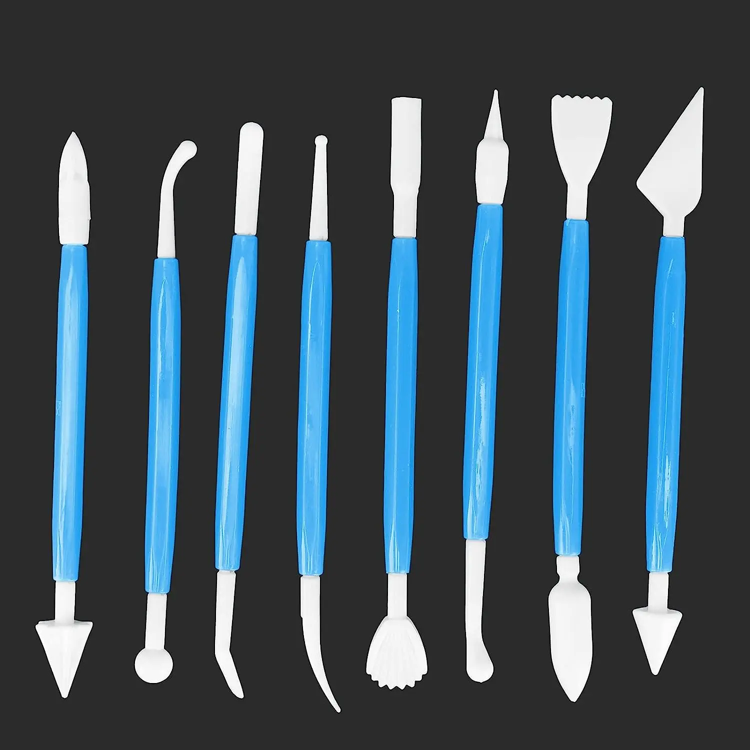 DIY Baking Tools,Eight Carving Pens Cake Sculpting Modeling Tools Removable Design for Decorate Fondant Cakes for Make Cakes with Various Patterns
