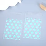 blue colour star print cookie sleeve 10x8cm (50pcs )