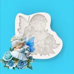 Cute girl Angel silicone mould