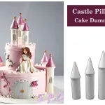 Castle Pillar Foam Square Cake Dummy ( Height 20 cm diameter 4 cm)
