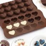 1pc 15 Cavities 3D Heart Chocolate Mould Silicone Mould