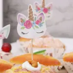24 pcs Unicorn Pattern for Cake and cupcake Topper Decoration