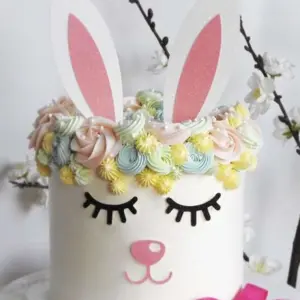 Rabbit theme set Cake Topper